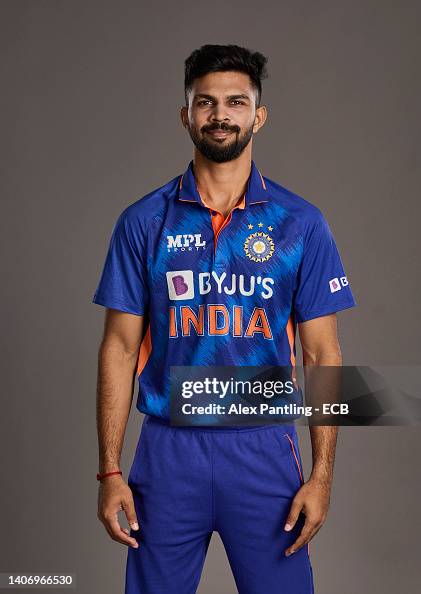 Cricketr Rituraj Ruturaj Gaikwad of India poses during a portrait session at The Rose ...