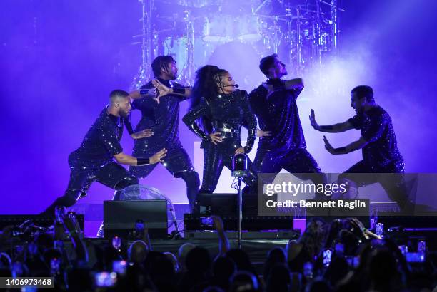 Janet Jackson performs onstage during the 2022 Essence Festival of Culture at the Louisiana Superdome on July 2, 2022 in New Orleans, Louisiana.