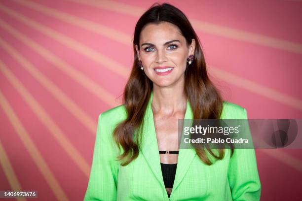 Actress Amaia Salamanca presents the 'Find Every Shade Of You' collection by Sunglass Hut at the Bless Hotel on July 05, 2022 in Madrid, Spain.