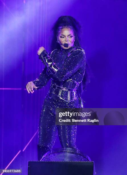 Janet Jackson performs onstage during the 2022 Essence Festival of Culture at the Louisiana Superdome on July 2, 2022 in New Orleans, Louisiana.