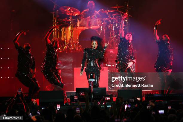 Janet Jackson performs onstage during the 2022 Essence Festival of Culture at the Louisiana Superdome on July 2, 2022 in New Orleans, Louisiana.