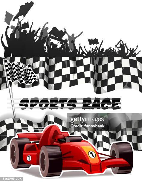 ilustrações de stock, clip art, desenhos animados e ícones de start racecar - racing car