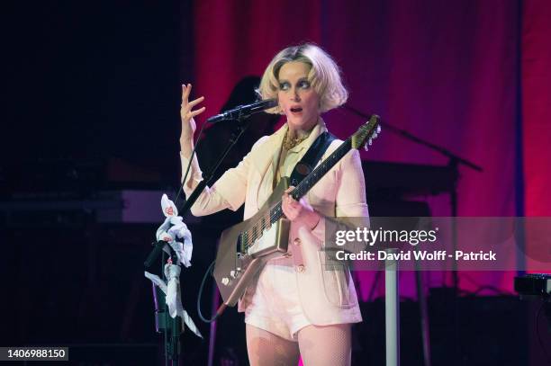 St. Vincent performs during Festival Days Off at Philarmonie de Paris on July 05, 2022 in Paris, France.