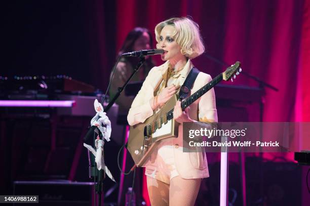 St. Vincent performs during Festival Days Off at Philarmonie de Paris on July 05, 2022 in Paris, France.