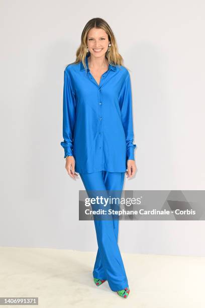 Helena Bordon attends the Alexandre Vauthier Haute Couture Fall Winter 2022 2023 show as part of Paris Fashion Week on July 05, 2022 in Paris, France.