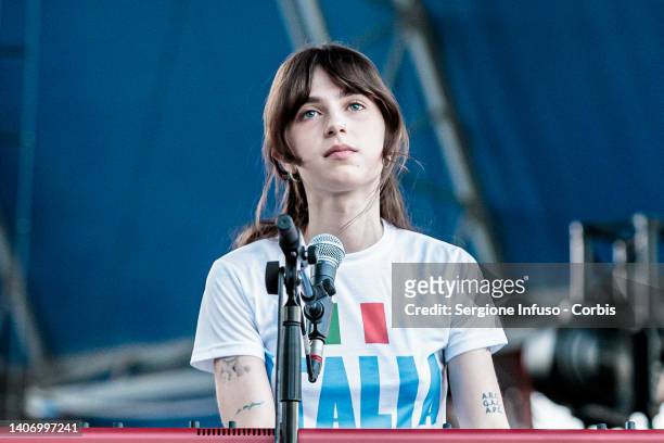 Clairo performs at Carroponte on July 05, 2022 in Milan, Italy.