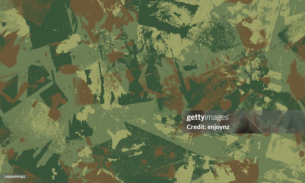 Seamless camouflaged wallpaper background