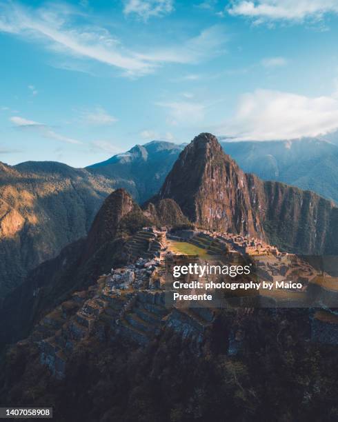majestic machu picchu - peru stock pictures, royalty-free photos & images