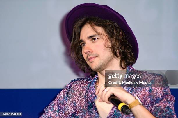 Jorge Blanco attends during a press conference Papas por encargo the series at Auditorio BlackBerry on July 5, 2022 in Mexico City, Mexico.