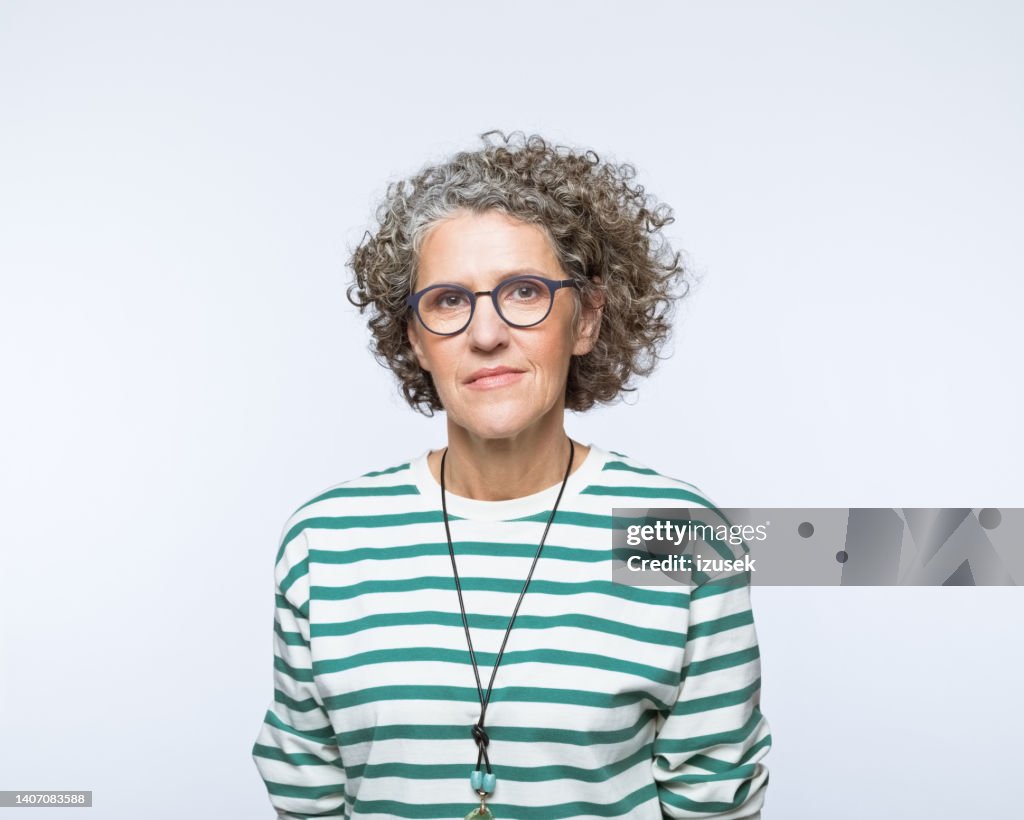 Portrait of confident mature women