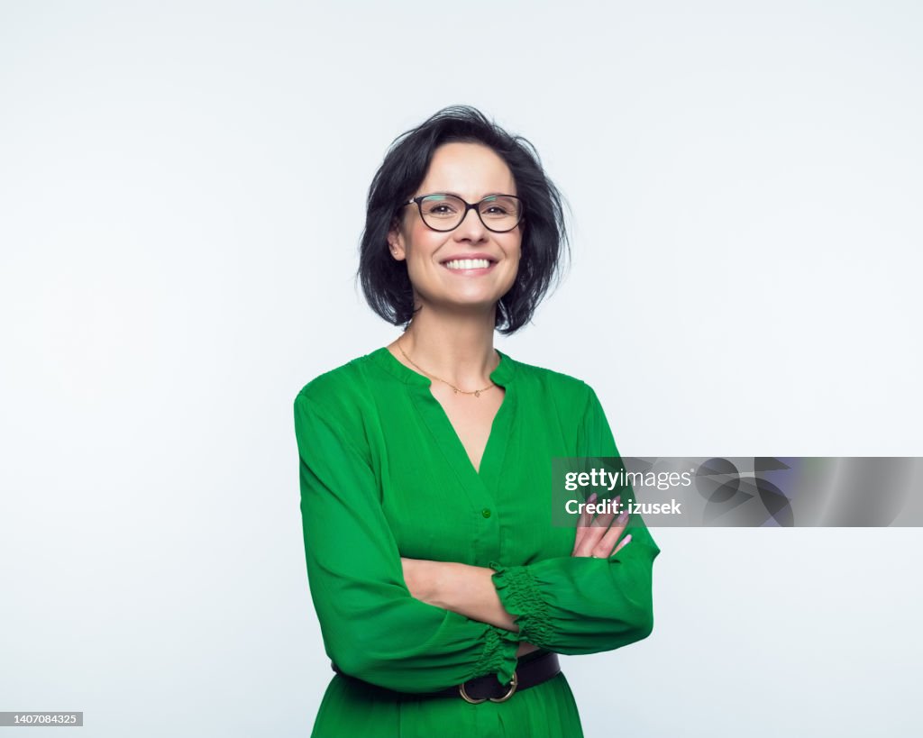 Portrait of happy mature women