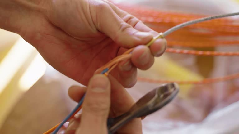 Stringing Cable Net 1,802 Hung Of Cables Stock Videos, Footage, & 4K Video Clips - Getty Images