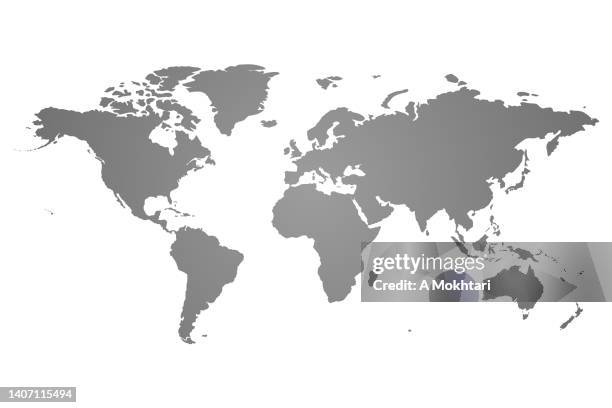 world's map - western hemisphere stock illustrations