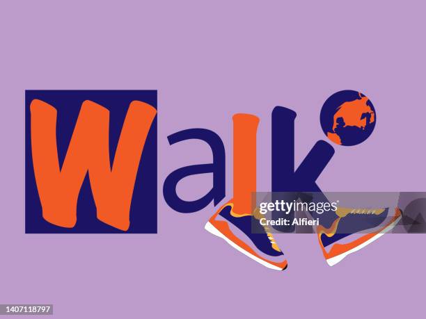 stockillustraties, clipart, cartoons en iconen met walk - racewalking