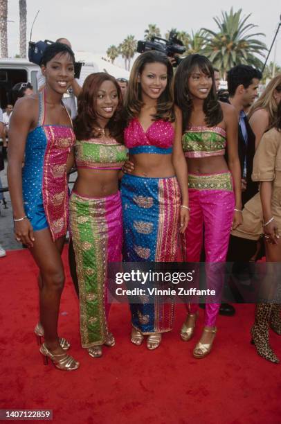 American R&B group Destiny's Child attend the 4th Annual Soul Train Lady of Soul Awards, held at the Santa Monica Civic Auditorium in Santa Monica,...