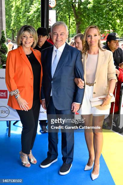 Ruth Langsford, Eamonn Holmes and Isabel Websterattend the TRIC awards at Grosvenor House on July 06, 2022 in London, England.