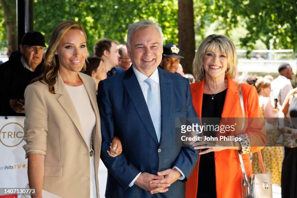 Isabel Webster, Ruth Langsford and Eamonn Holmes attend the TRIC awards at Grosvenor House on July 06, 2022 in London, England.