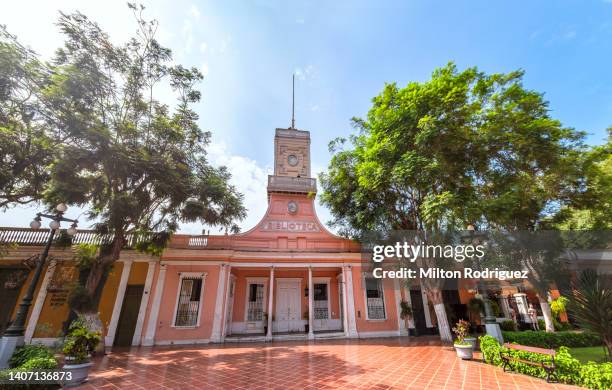 front view of the barranco library, lima peru - callao stock pictures, royalty-free photos & images