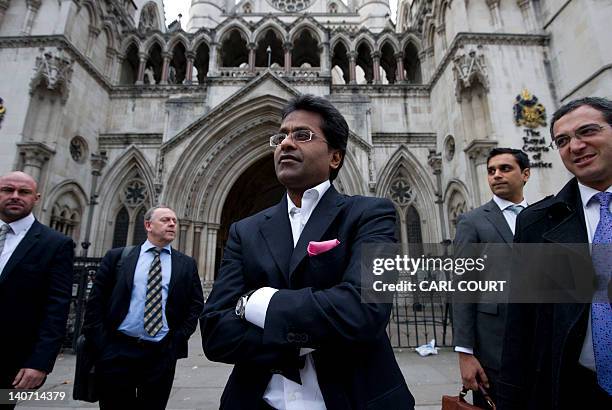 Ex-chairman of India's cricket IPL, Lalit Modi , leaves the High Court in central London on March 5 after a hearing in a libel case brought against...