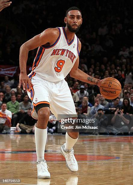 Jared Jeffries of the New York Knicks in action against the Phoenix Suns on January 18, 2012 at Madison Square Garden in New York City. The Suns...