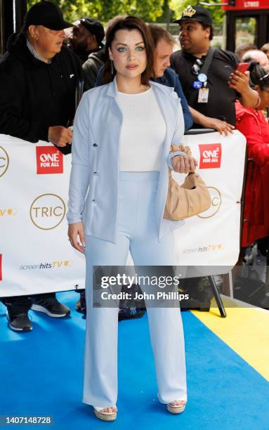 Shona McGarty attends the TRIC awards at Grosvenor House on July 06, 2022 in London, England.