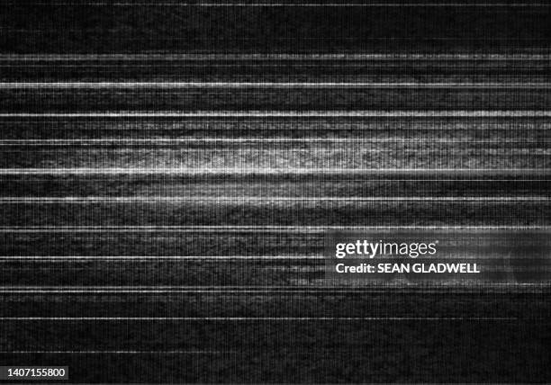 abstract static lines - television photos et images de collection