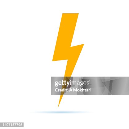 Lightning icon. Lightning icon.