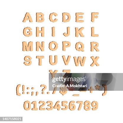 Cookie typography. Cookie typography.
