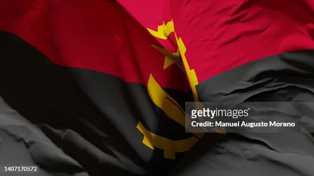 flag of angola - civil war angola stock pictures, royalty-free photos & images