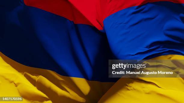 flag of armenia - armenian flag - fotografias e filmes do acervo