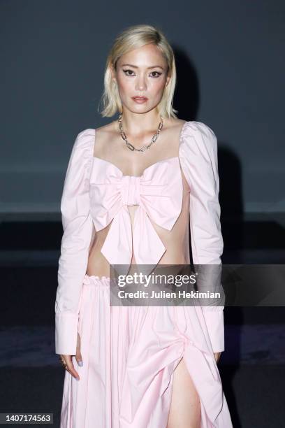 Pom Klementieff attends the Viktor & Rolf Haute Couture Fall Winter 2022 2023 show as part of Paris Fashion Week on July 06, 2022 in Paris, France.