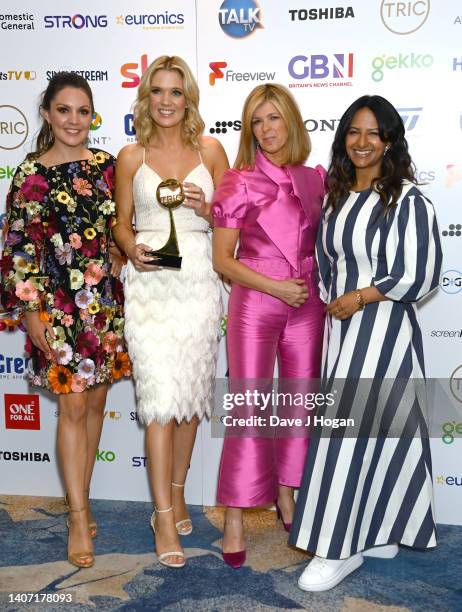 Laura Tobin, Charlotte Hawkins, Kate Garraway and Ranvir Singh of Good Morning Britain with the award for Multi Chanel News during the TRIC Awards...