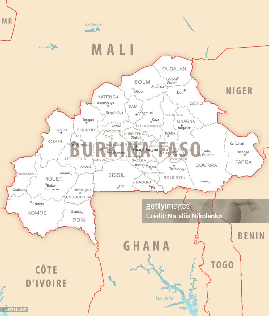 Burkina Faso Detailed Map With Regions And Cities Of The Country High burkina-faso-detailed-map-with-regions-and-cities-of-the-country-high