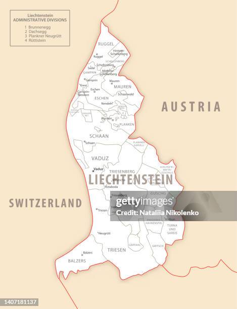 224 Map Stock Photos High Res Pictures And Images Detailed Map With Regions And Cities Of The Country 