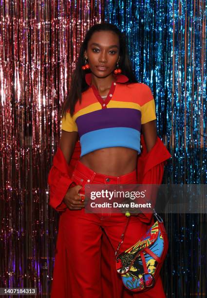 Cheyenne Maya Carty attends the Kiehl's & Just Like Us party celebrating Pride on July 06, 2022 in London, England.