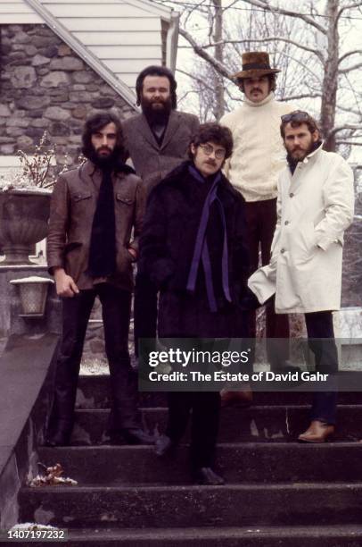 Pianist Richard Manual , keyboardist Garth Hudson, guitarist Robbie Robertson, vocalist and bassist Rick Danko and drummer Levon Helm , of the...