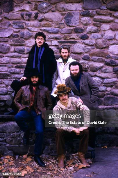 Guitarist Robbie Robertson, drummer Levon Helm , keyboardist Garth Hudson, vocalist and bassist Rick Danko and pianist Richard Manual , of the...