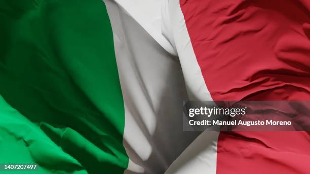 flag of italy - bandera italiana fotografías e imágenes de stock