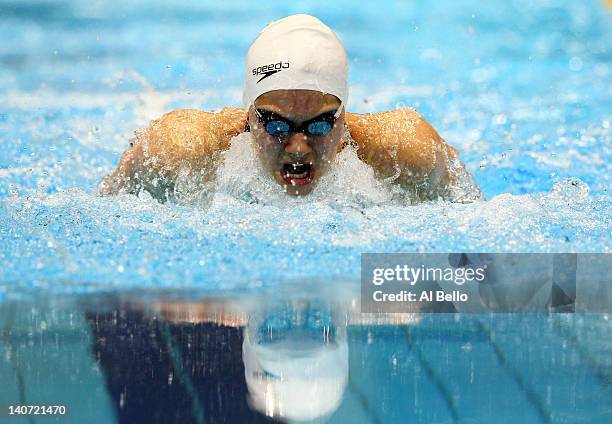 Aimee Willmott of Middlesbrough SC competes in the Women’s 200m Individual Medley Semi Final 1 during day three of the British Gas Swimming...