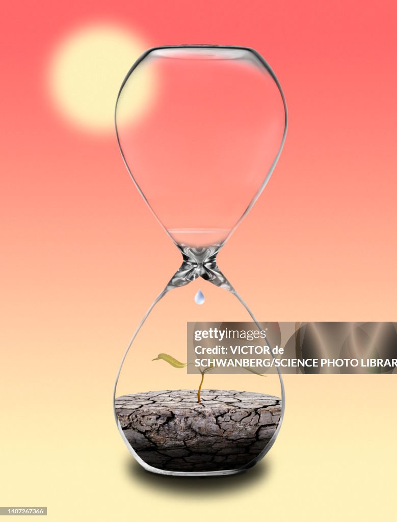 Water shortage, illustration