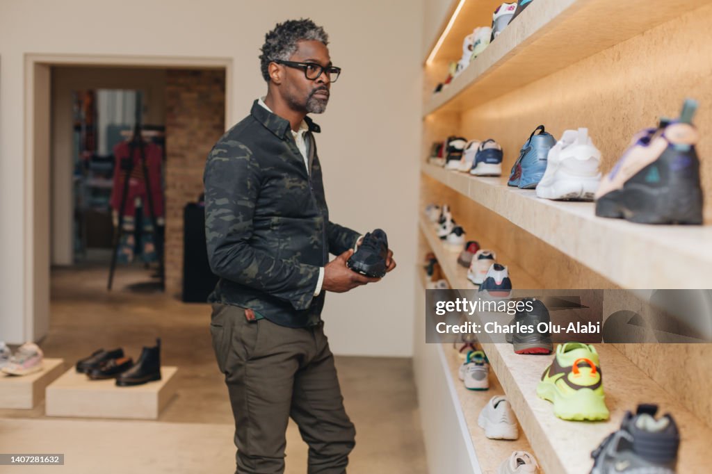 Black male shopping