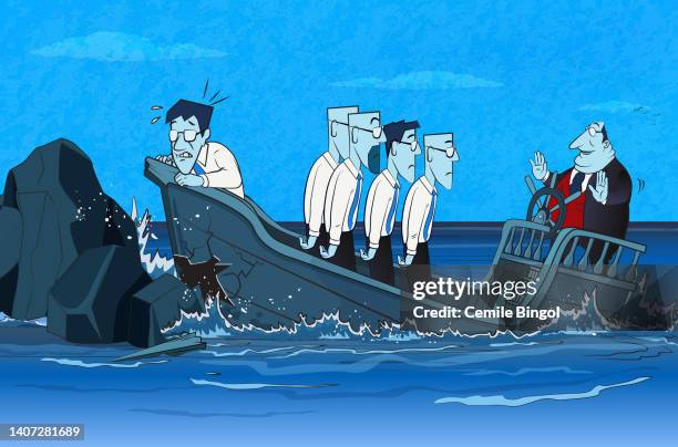 illustrations, cliparts, dessins animés et icônes de naufrage d'un bateau - épave de bateau