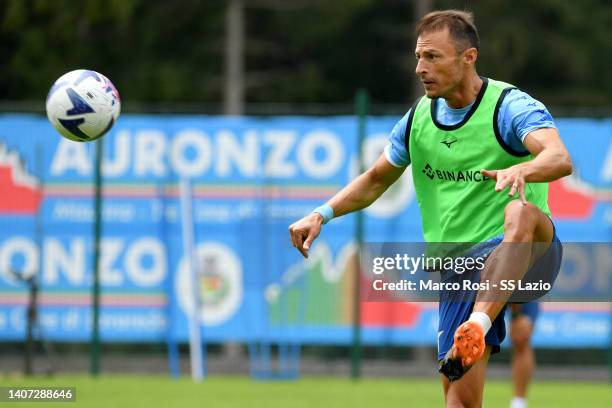 Stefan Radu of SS Lazio during the SS Lazio training session on July 07, 2022 in Auronzo di Cadore, Italy.