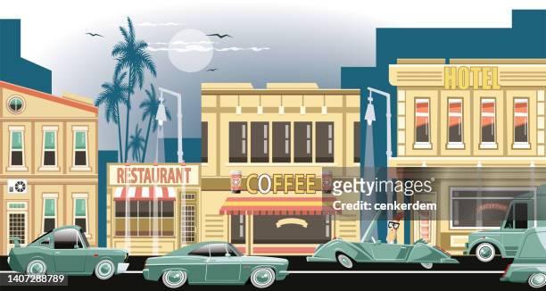 traffic - hotel americano stock illustrations