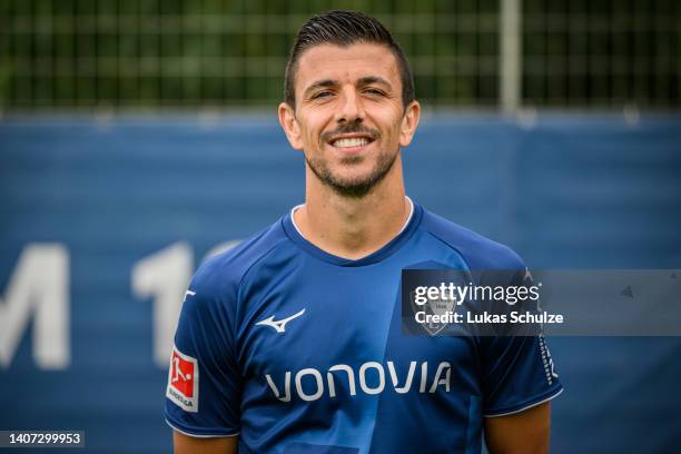 Anthony Losilla of VfL Bochum 1848 poses during the team presentation at training ground of Vonovia Ruhrstadion on July 07, 2022 in Bochum, Germany.