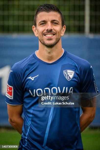 Anthony Losilla of VfL Bochum 1848 poses during the team presentation at training ground of Vonovia Ruhrstadion on July 07, 2022 in Bochum, Germany.