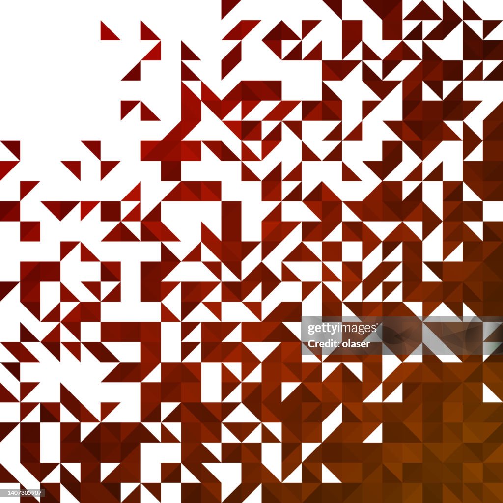 Red Triangle Pattern Wallpaper