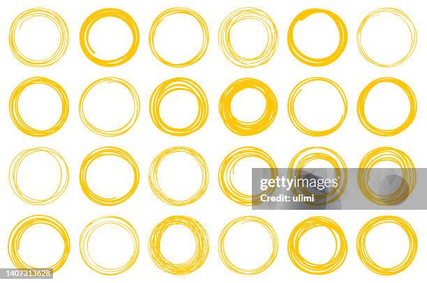 hand drawn circles - dumb stock illustrations