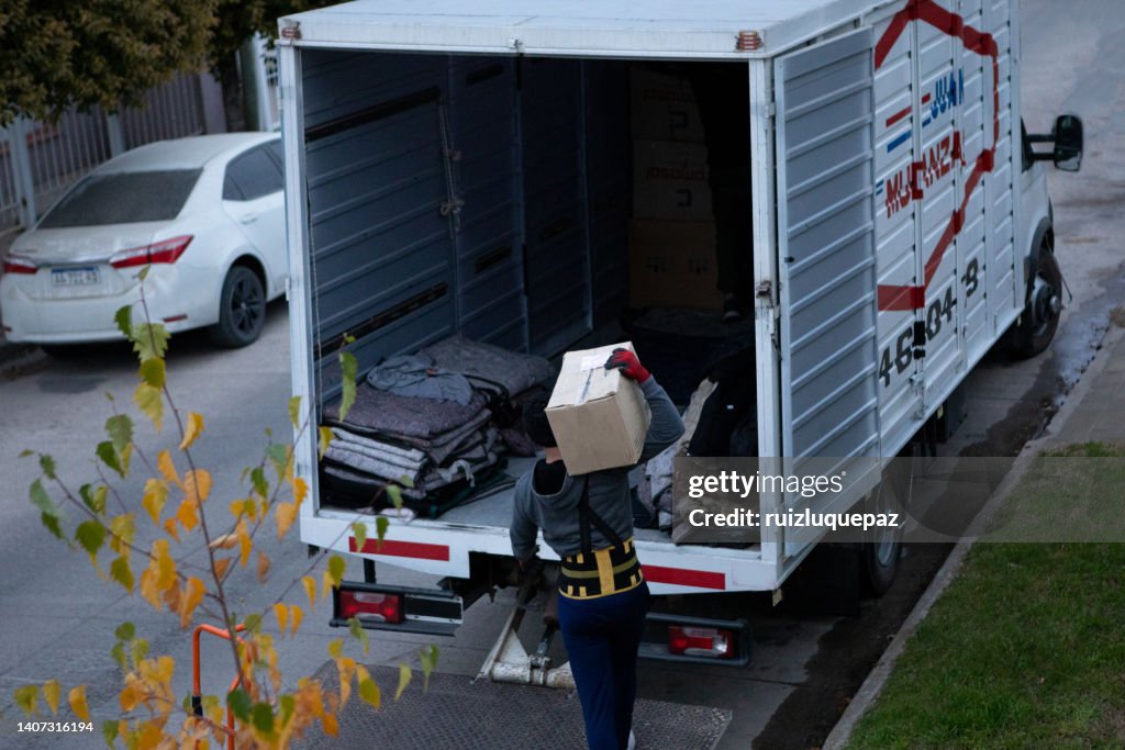Moving A House Moving Process Owner And Moving Staff Packing Protecting And ...
