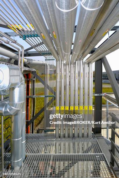 pipelines for heating, industrial gases and hydrogen, germany - segunda mitad año fiscal fotografías e imágenes de stock